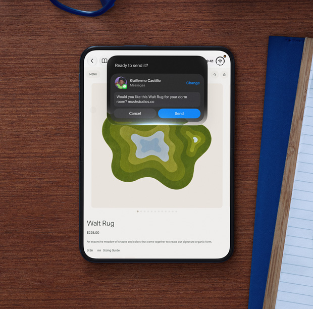 Giao diện Siri AI trên iPhone Duo